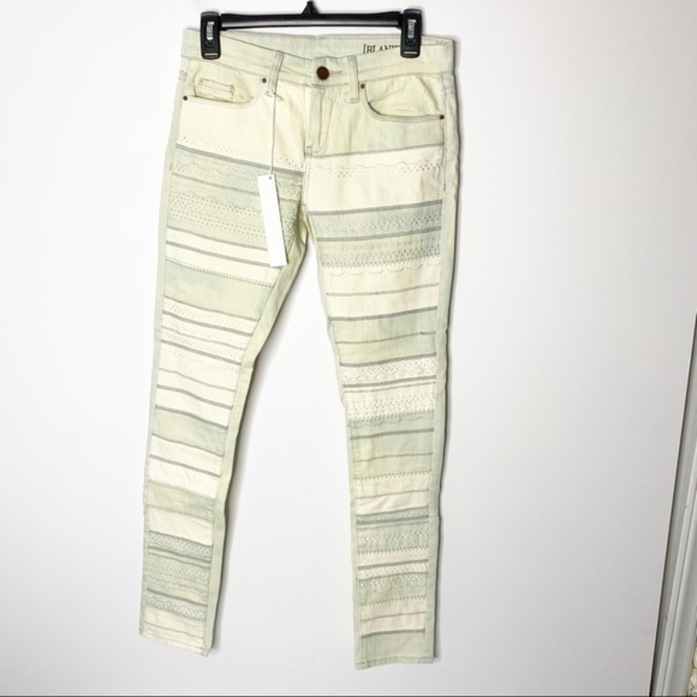 NWT Blank NYC Acid Washed Skinny Classique Embroidered Jeans Size 24
